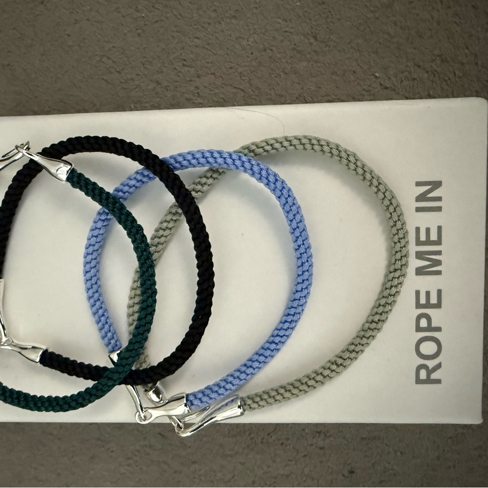 Set of Four Braided Bracelets